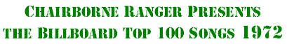 Billboard Top 100 for 1972