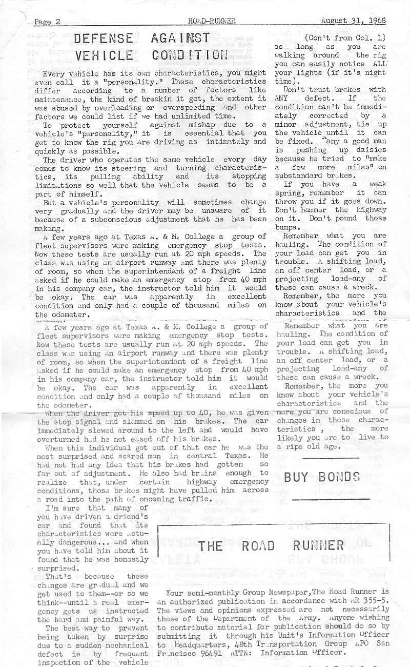 Roadrunner Vol 1 Issue 11 Page 2