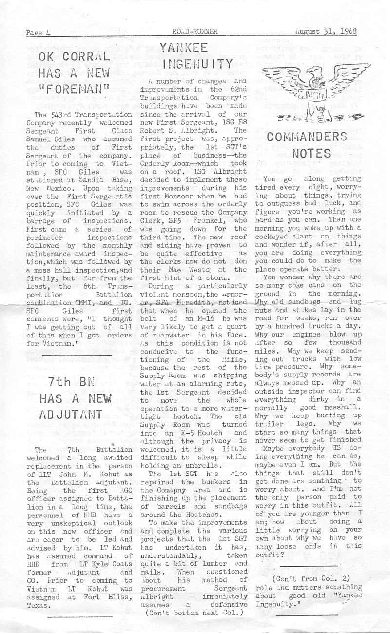 Roadrunner Vol 1 Issue 11 Page 4