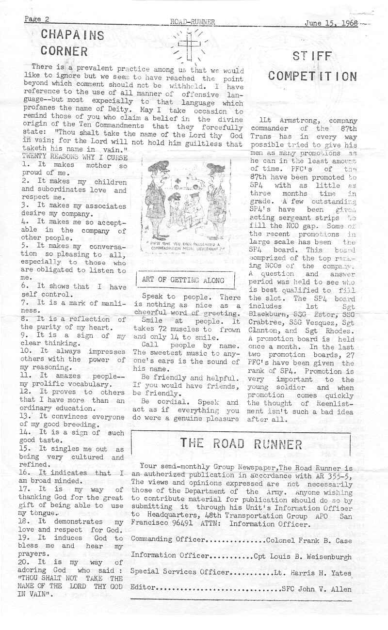 Roadrunner Vol 1 Issue 6 Page 2