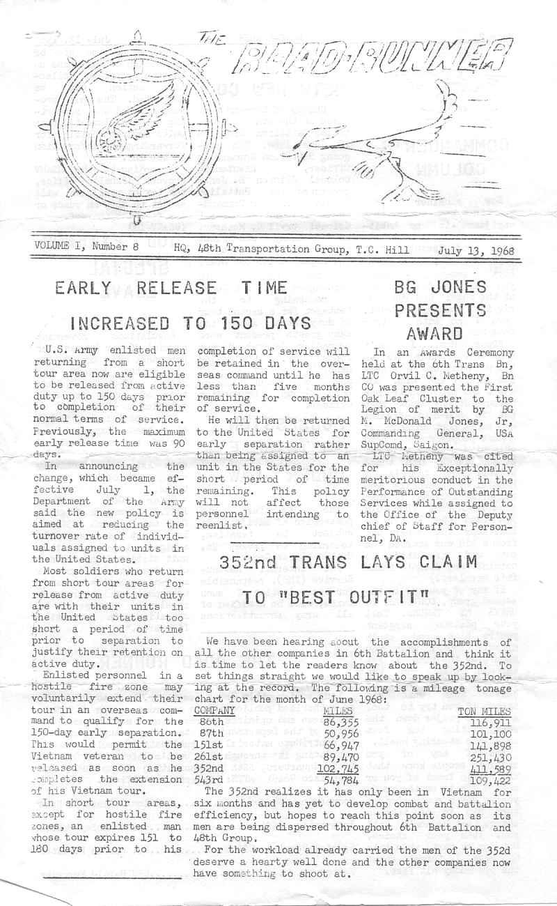 Roadrunner Vol 1 Issue 8 Page 1