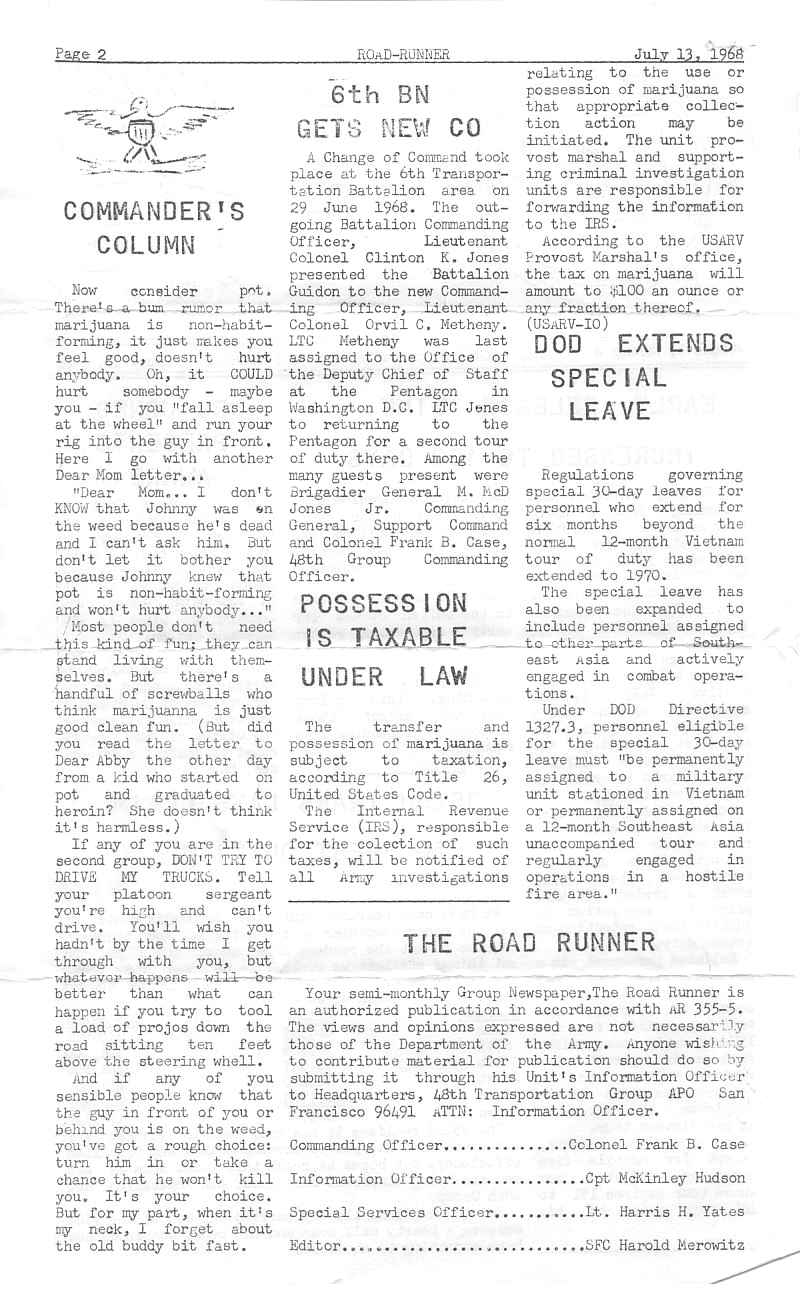Roadrunner Vol 1 Issue 8 Page 2