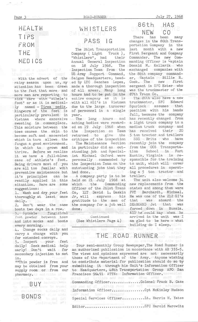 Roadrunner Vol 1 Issue 9 Page 3