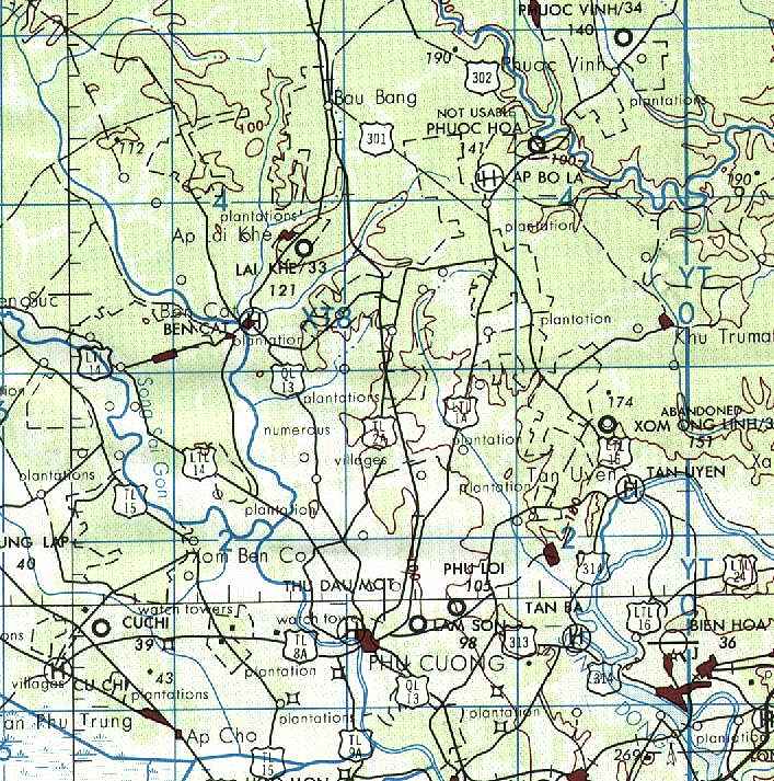Lai Khe Area Map