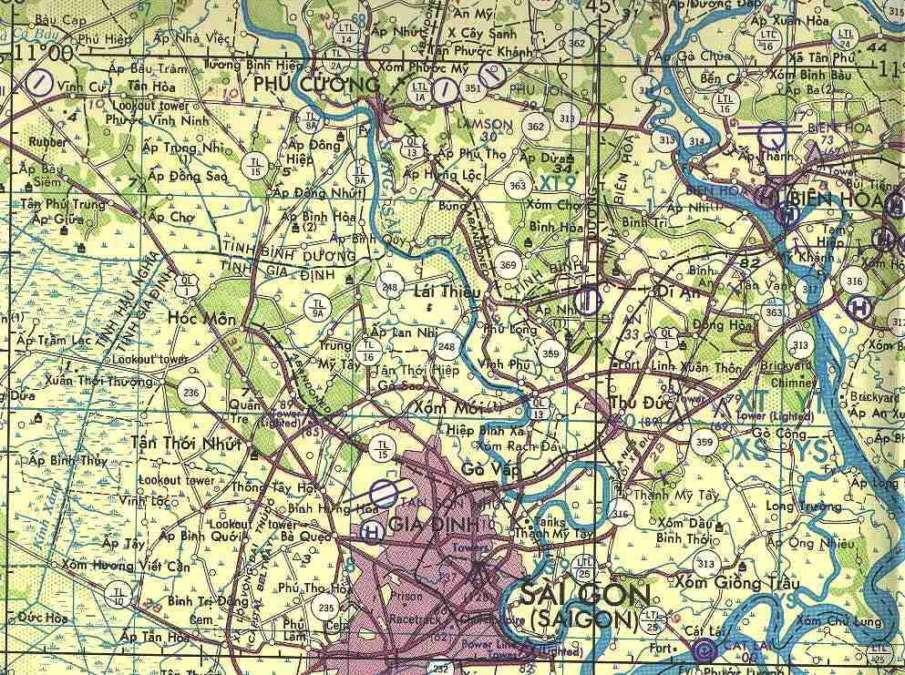 Saigon Area Map NW