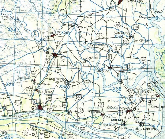 Tan An Area Map